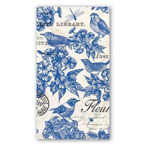 Michel Design Works Michel Indigo Cotton Hostess Napkins Michel Design Works Michel Indigo Cotton Hostess Napkins