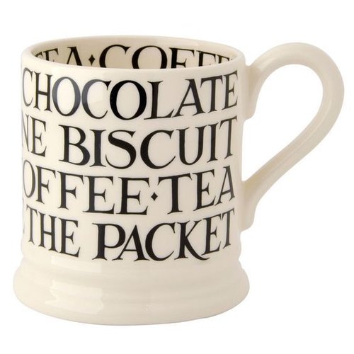 Emma Bridgewater 1/2 Pint Black Toast Mug - Beverages Emma Bridgewater 1/2 Pint Black Toast Mug - Beverages