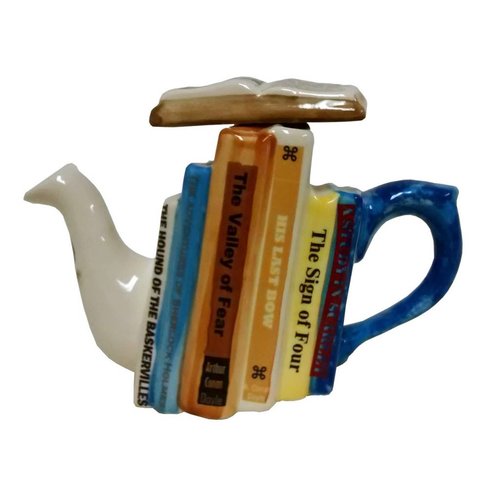Carters of Suffolk Tony Carter 1 Cup Books Teapot - Sherlock Holmes Carters of Suffolk Tony Carter 1 Cup Books Teapot - Sherlock Holmes