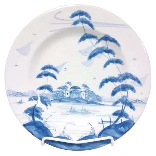 Isis Ceramics Isis Blue English Garden - The Temple - Dinner Plate Isis Ceramics Isis Blue English Garden - The Temple - Dinner Plate