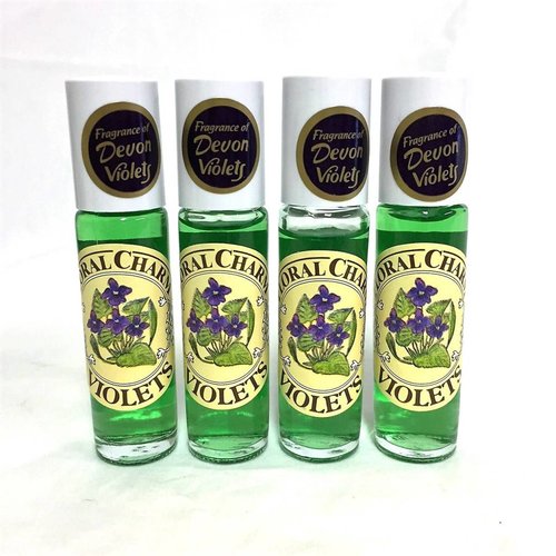 Floral Charm Devon Violets 10ml Roller Perfume Set of 4 Floral Charm Devon Violets 10ml Roller Perfume Set of 4