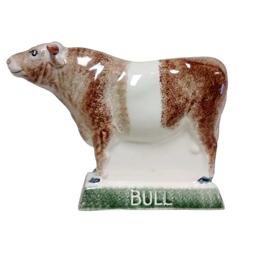 Rye Pottery Rye Bull - Red With White Stripe Rye Pottery Rye Bull - Red With White Stripe