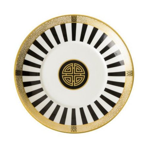 Royal Crown Derby Satori Black Tea Saucer Royal Crown Derby Satori Black Tea Saucer