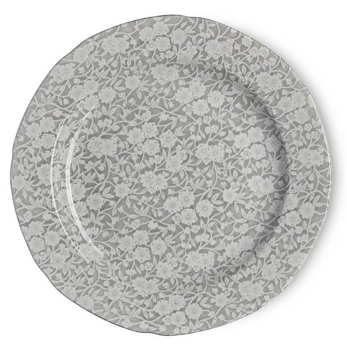 Burleigh Pottery Calico Grey 10.5 in. Plate Burleigh Pottery Calico Grey 10.5 in. Plate