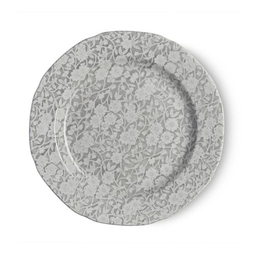 Burleigh Pottery Calico Grey 8.5 in. Plate Burleigh Pottery Calico Grey 8.5 in. Plate