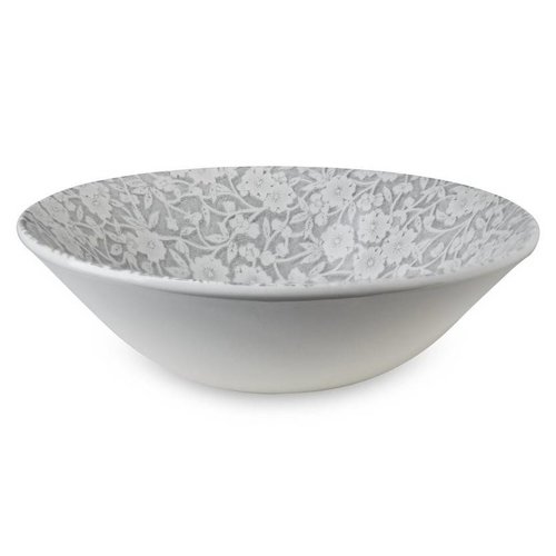 Burleigh Pottery Calico Grey Cereal Bowl Burleigh Pottery Calico Grey Cereal Bowl