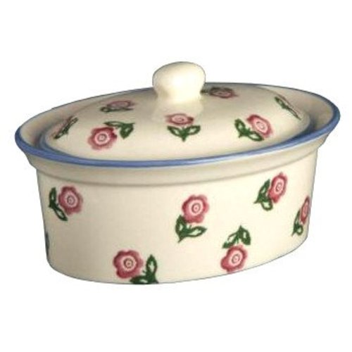 Brixton Pottery Brixton Pottery Rose Butter Dish Brixton Pottery Brixton Pottery Rose Butter Dish