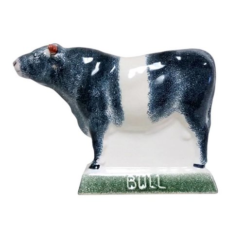 Rye Pottery Rye Bull - Black With White Stripe Rye Pottery Rye Bull - Black With White Stripe