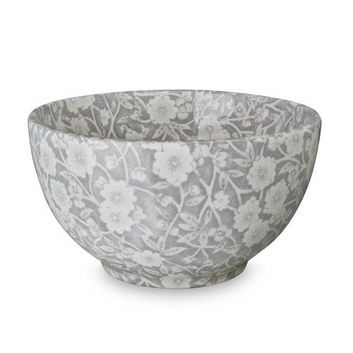 Burleigh Pottery Calico Grey Large Sugar bowl Burleigh Pottery Calico Grey Large Sugar bowl