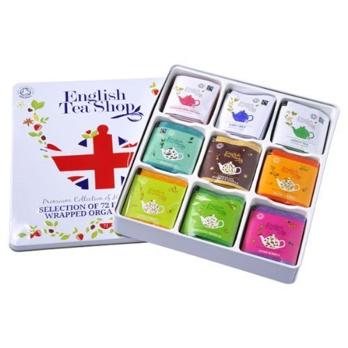 English Tea Shop Union Jack Gift Organic Tea Tin - 72 Count English Tea Shop Union Jack Gift Organic Tea Tin - 72 Count