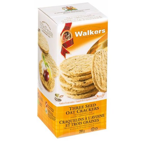Walker's Shortbread Co. Walkers Three Seed Oat Crackers Walker's Shortbread Co. Walkers Three Seed Oat Crackers