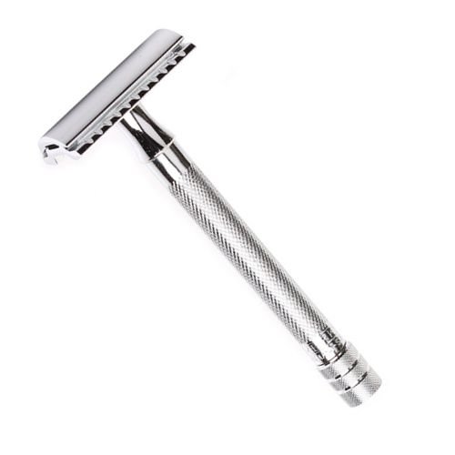 Merkur Double Edge Safety Razor - Chrome/Long Handle Merkur Double Edge Safety Razor - Chrome/Long Handle
