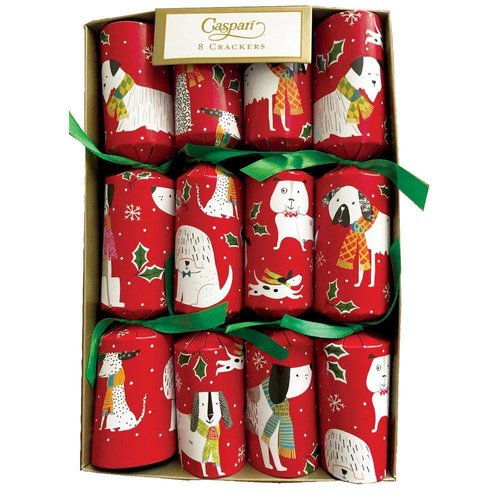 Caspari Caspari Christmas Crackers - Canines - 8 Count Caspari Caspari Christmas Crackers - Canines - 8 Count