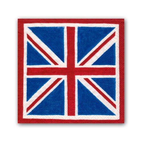 Caspari Caspari Union Jack Luncheon Napkins Caspari Caspari Union Jack Luncheon Napkins