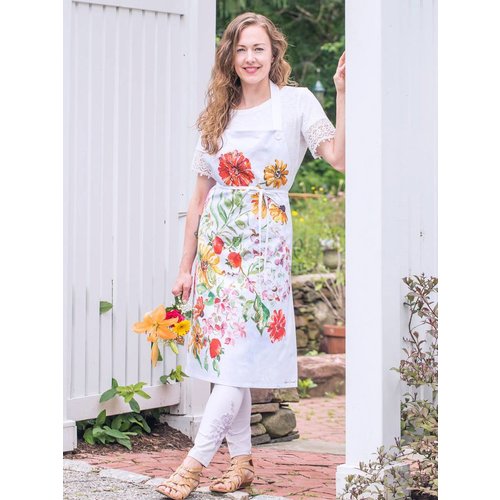 April Cornell April Cornell Zinnia Bouquet Chef Apron April Cornell April Cornell Zinnia Bouquet Chef Apron