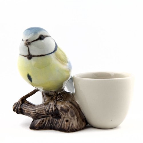 Quail Ceramics Quail Blue Tit Egg Cup Quail Ceramics Quail Blue Tit Egg Cup