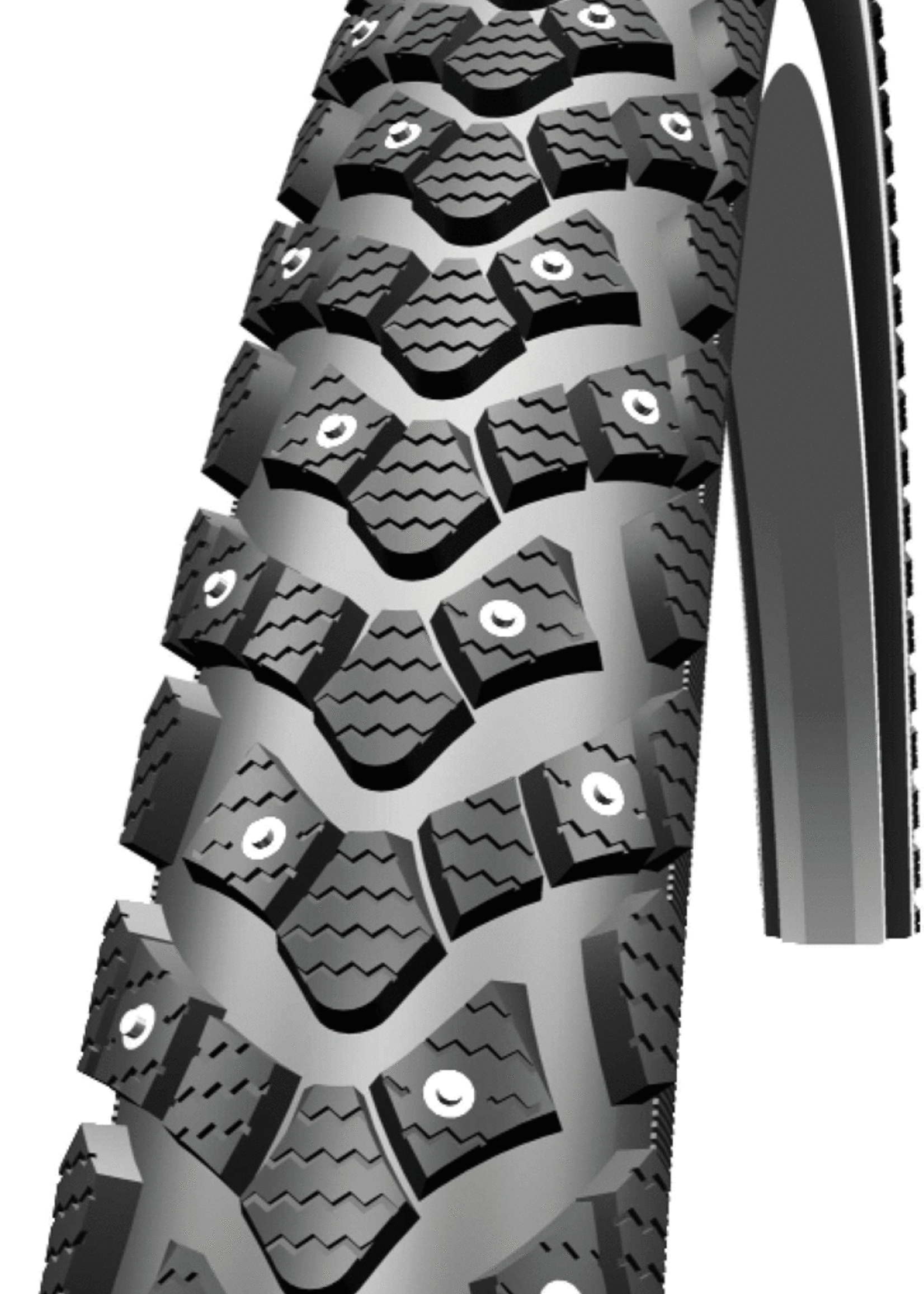 Pneu 29 x 2.0 Schwalbe Marathon Winter KevlarGuard Reflex - 208 crampons metaliques