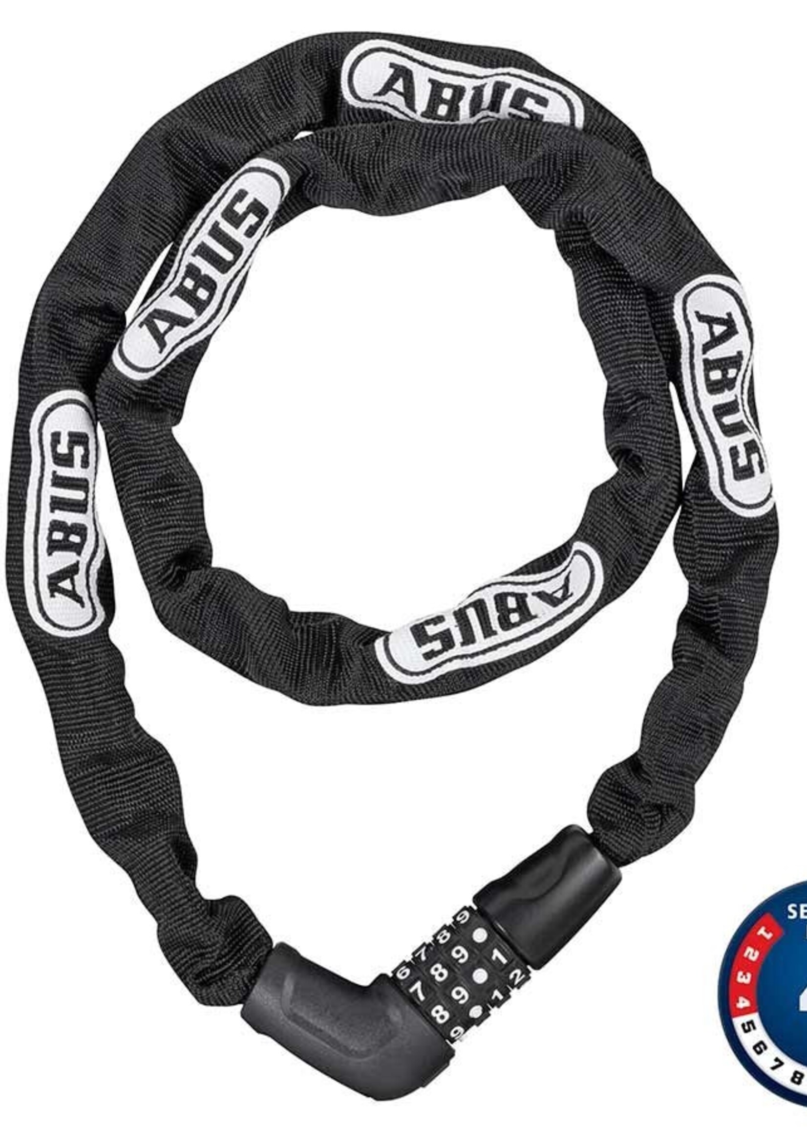 Chaine / cadenas Abus Steel-O-Chain 5805C ( Combinaison ) 5mm x 110cm - Noir