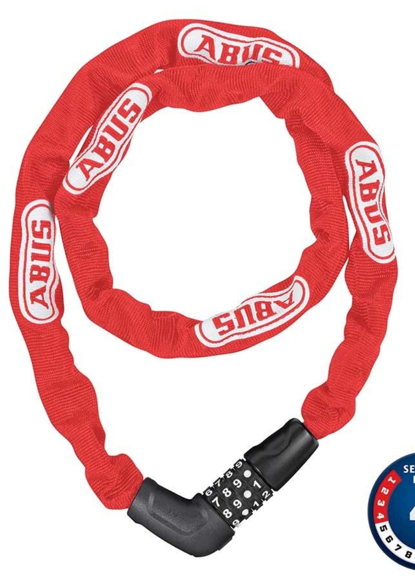 Cable / Lock Abus Steel-O-Chain 5805C ( Combo ) 5mm x 75cm - Red