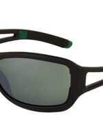 Lunettes Ryders Carnaby - Noir mat / vert ( lentilles vert / reflet argent )