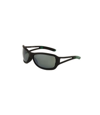 Ryders Carnaby glasses - Matt black / green (green lenses / silver reflection)