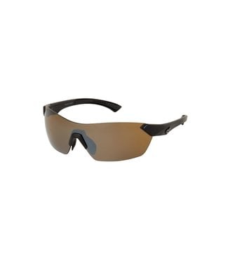 Ryders Nimby Poly Glasses - Matte Black (Brown Lenses / Silver Mirror Flash)