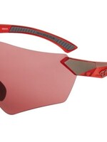 Ryders Main Anti-fog glasses - Matt red / metallic gray (pink lenses / red reflection)