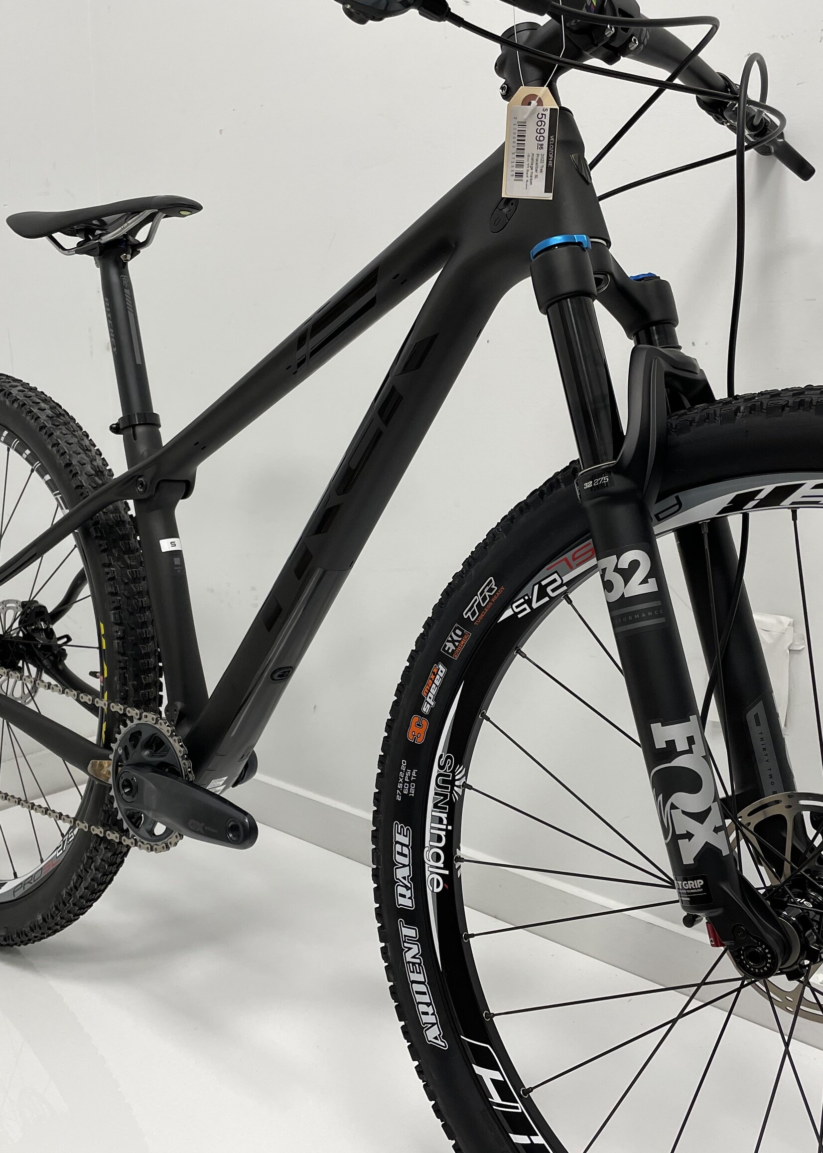 TREK 2022 Trek Procaliber SL 27.5 - montage maison (Fox 32 Perf, Sram G2 RS, Sram GX eagle) Noir - Small