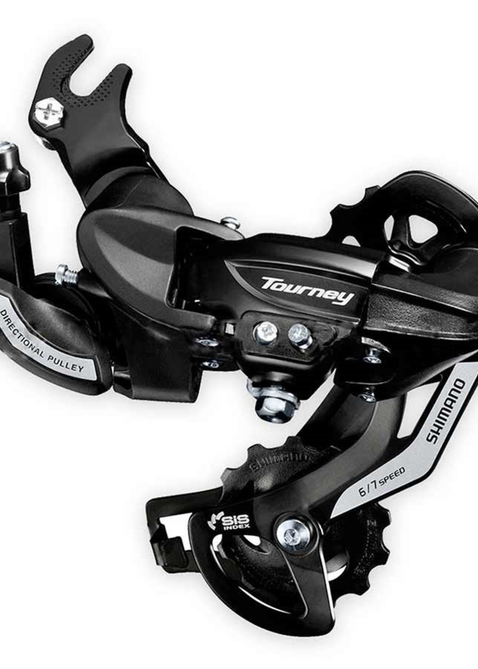 Shimano Dérailleur arrière Shimano Tourney RD-TY500 6 vit / 7 vit / 8 vit attache à l'essieu - Noir