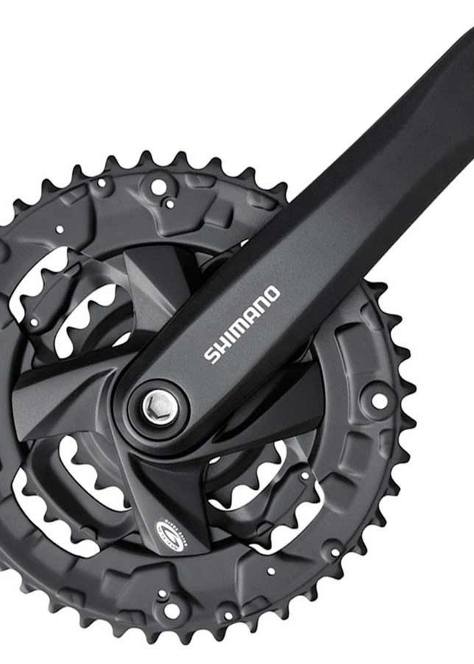 Shimano Pédalier Shimano  FC-M371 9 vit.. 170mm, 22/32/44dts, BCD:64/104mm, Carre, 50mm - Noir