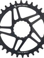Plateau 32 dents Wolf tooth comp RaceFace / Easton Cinch Boost, pour Shimano 12 vit. 3mm offset - Noir