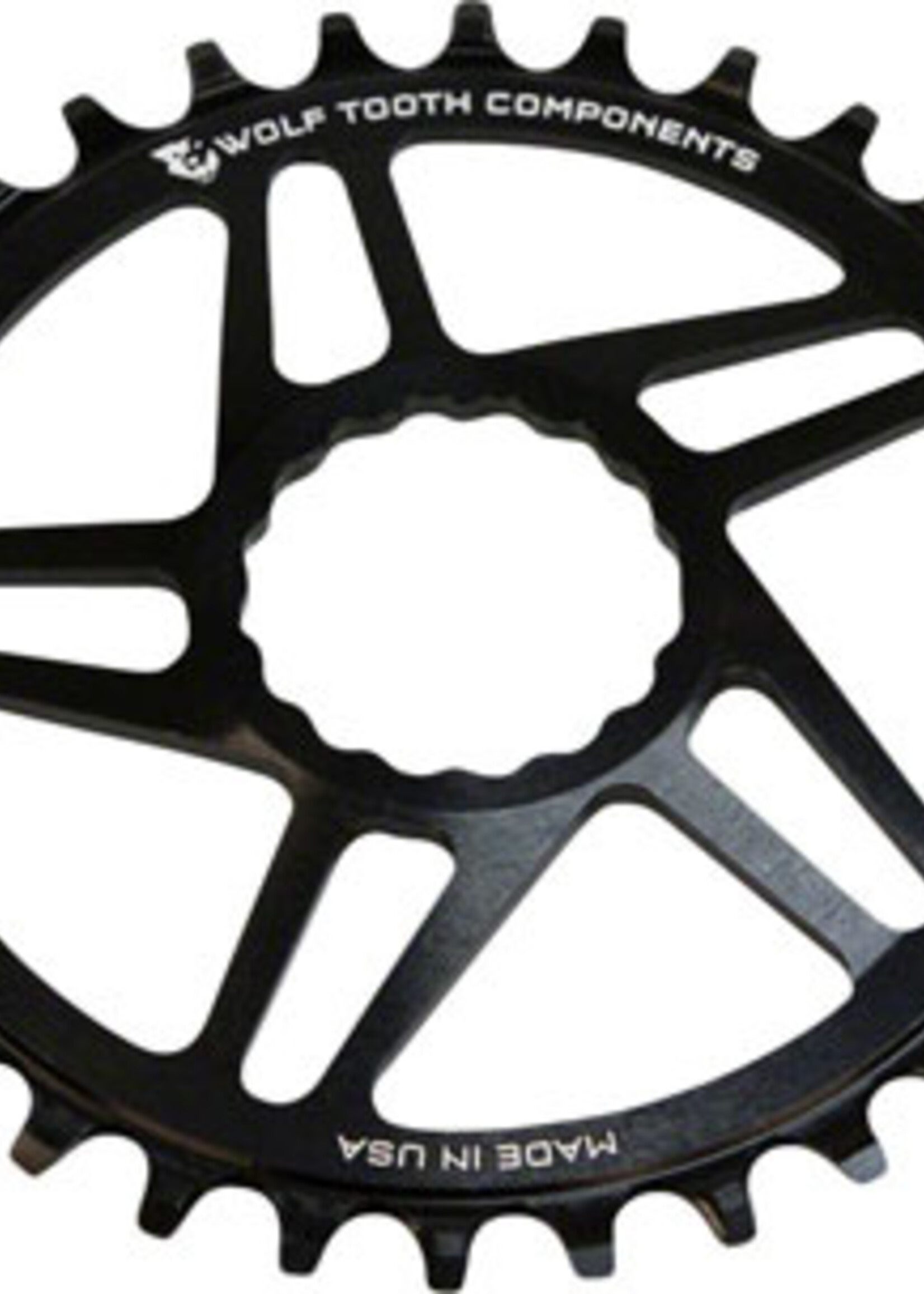 Chainring Wolf Tooth Drop-Stop 28 dts compatible Race Face Cinch - Black