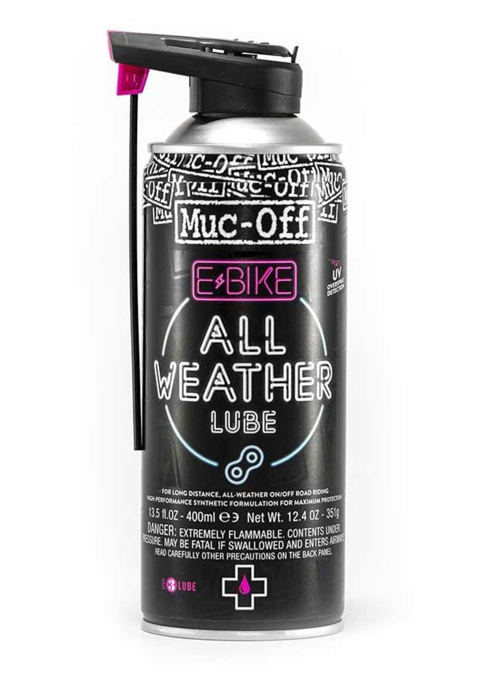 Lubrifiant Muc-off toutes conditions en aerosol pour velo eBike - 400ml