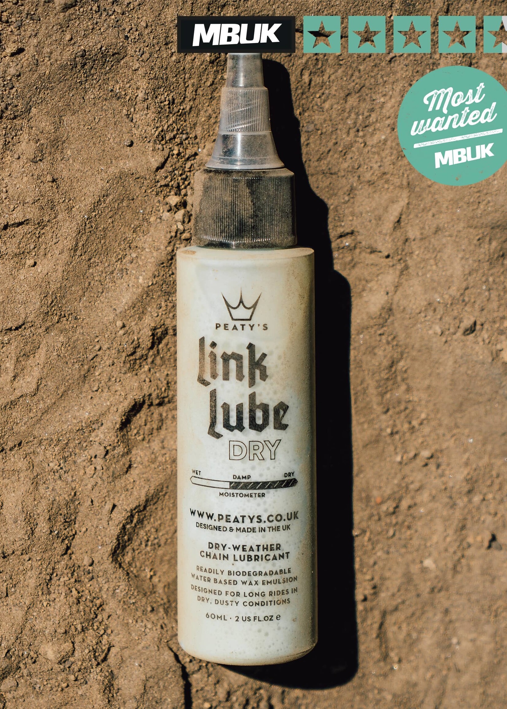 Lubrifiant Peaty's Link lube Dry - 60ml