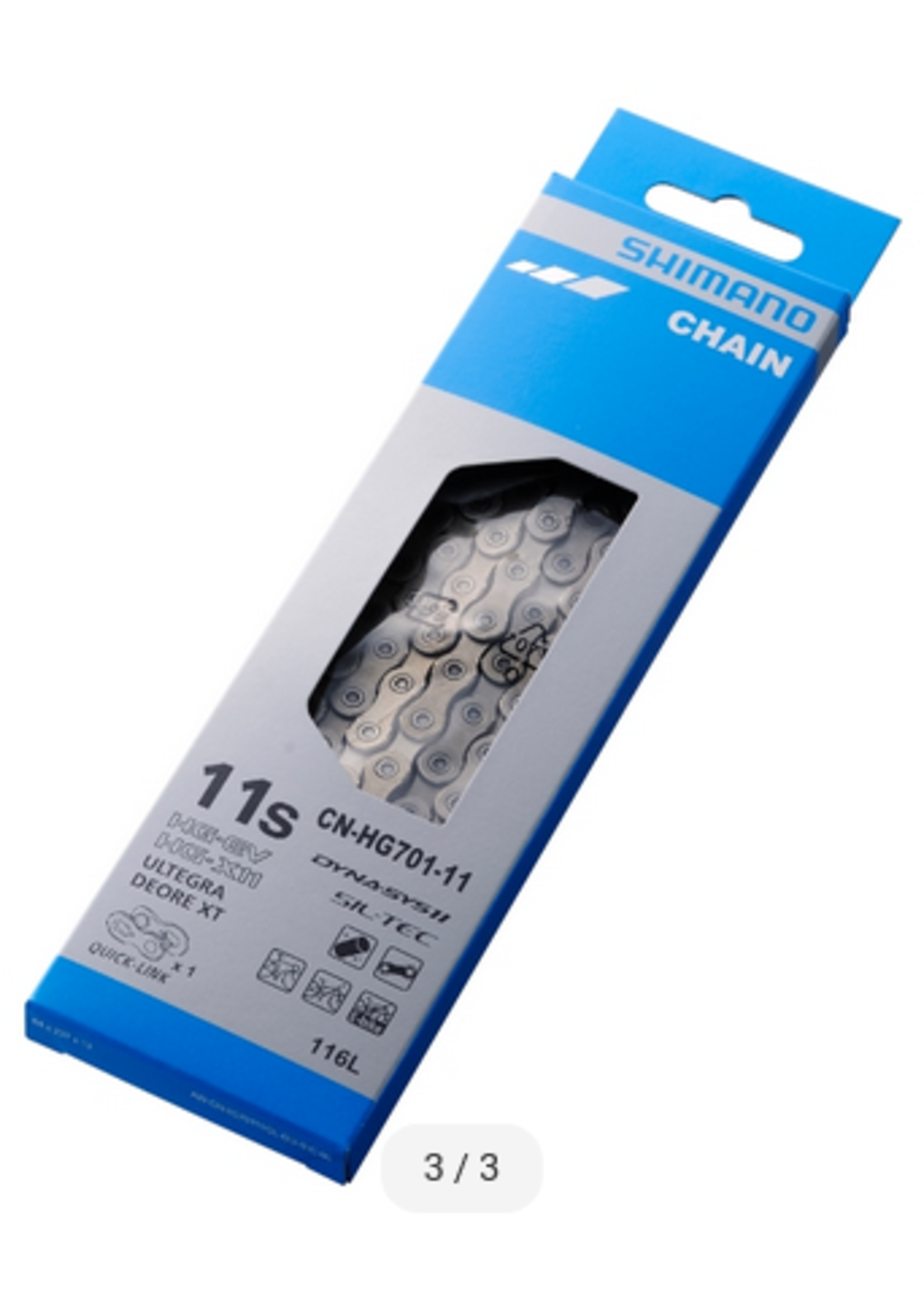 Shimano Chaine Shimano Ultegra / XT CN-HG701-11 11 vit. avec connecteur