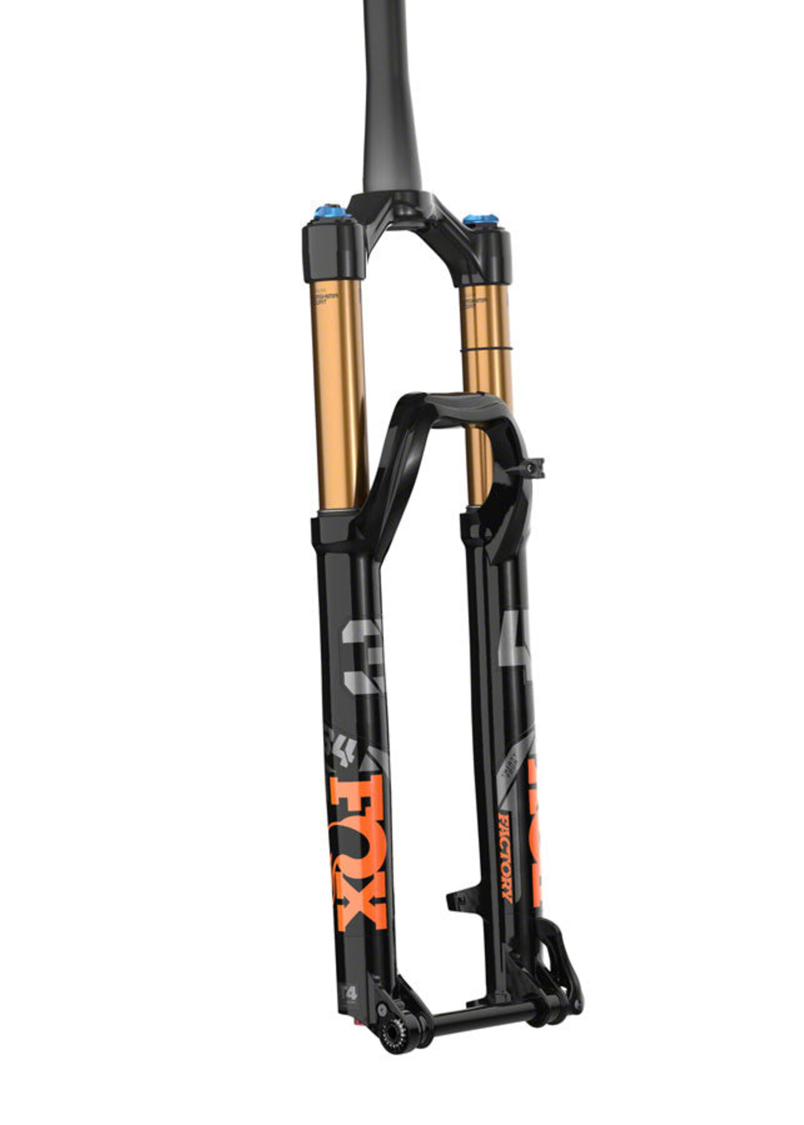 Fourche à suspension Fox 34 Factory Kashima 27.5", 140mm, 15 x 110 mm - Orange/Noir