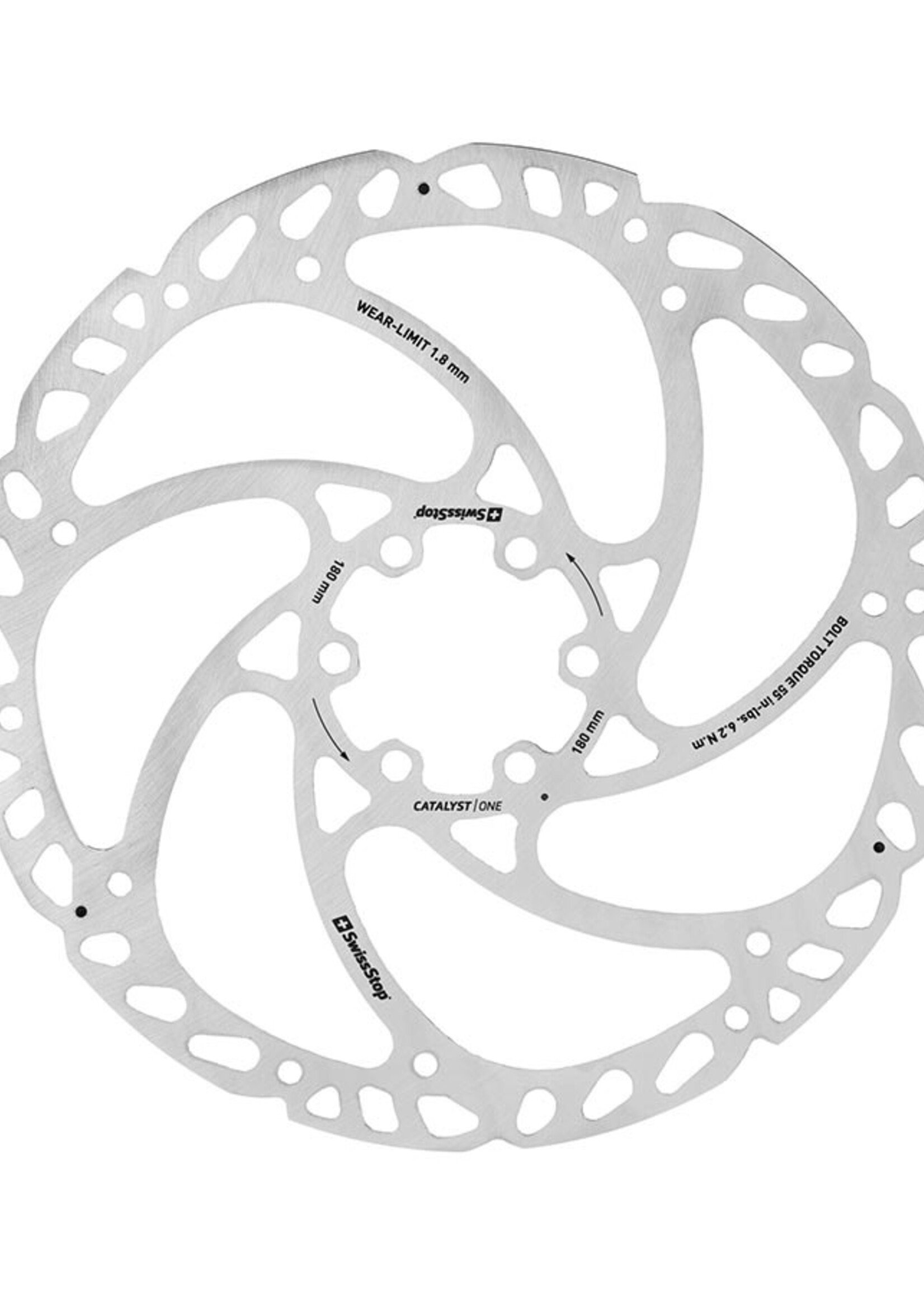 Rotor SwissStop Catalyst One 6 boulons 180mm