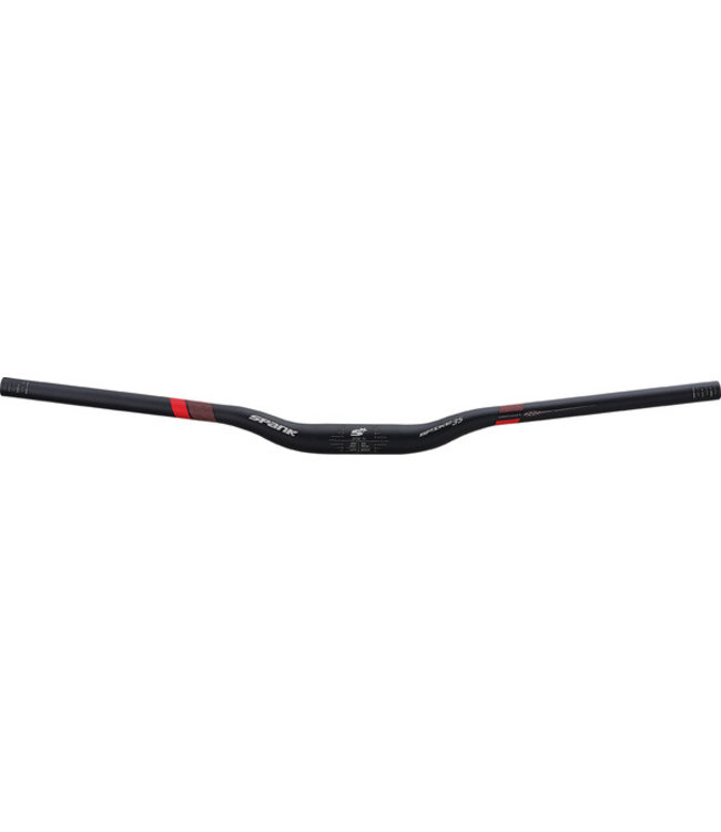 Spank Spike 35 Vibrocore handlebar - width: 820mm / rise: 25mm - Black/red