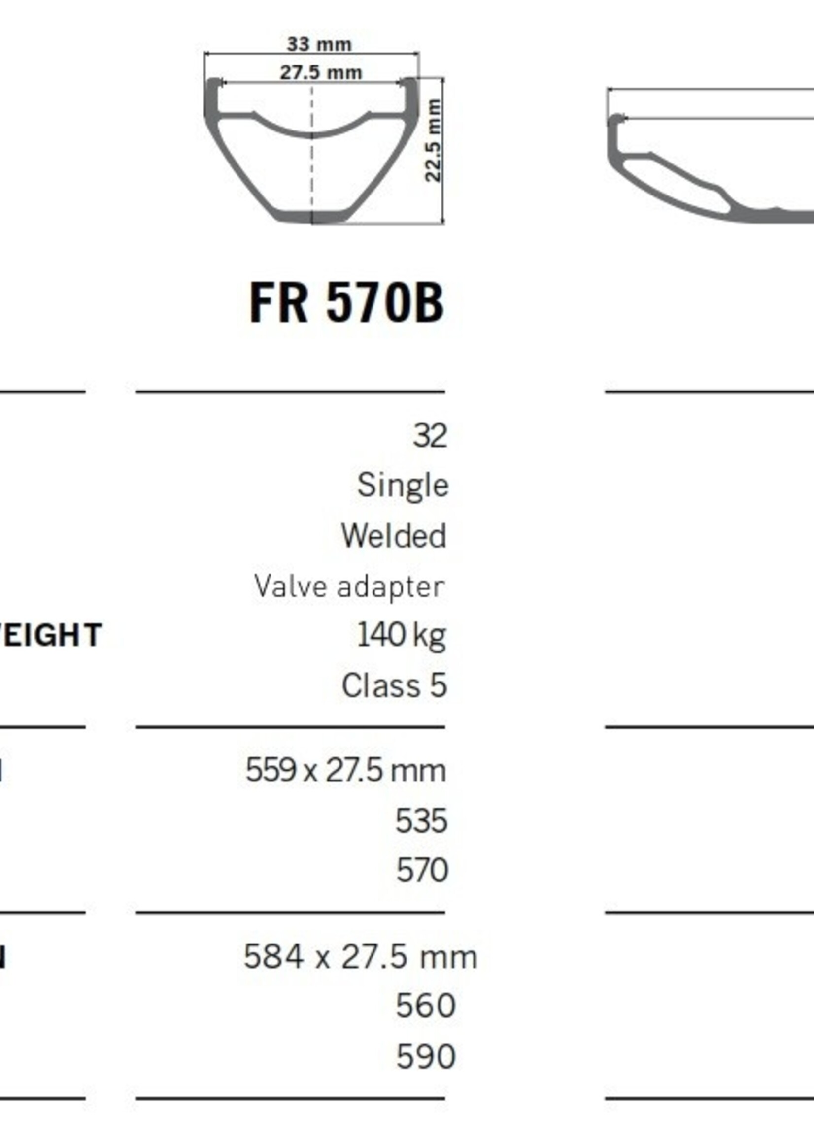 DT Swiss rim BR710 Big Ride 26x76mm for Fat bike 32H