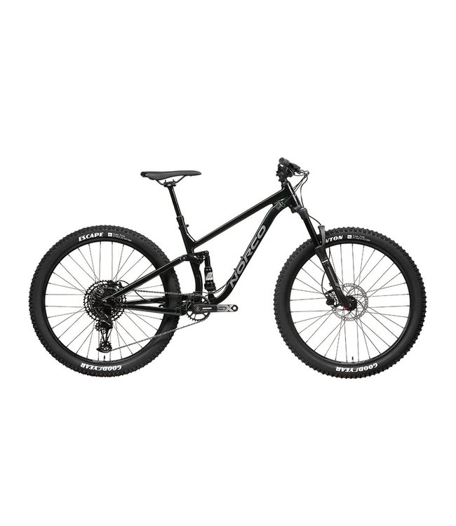 Norco 2023 Norco Fluid FS Youth - Black/Chrome - Xsmall (27.5")