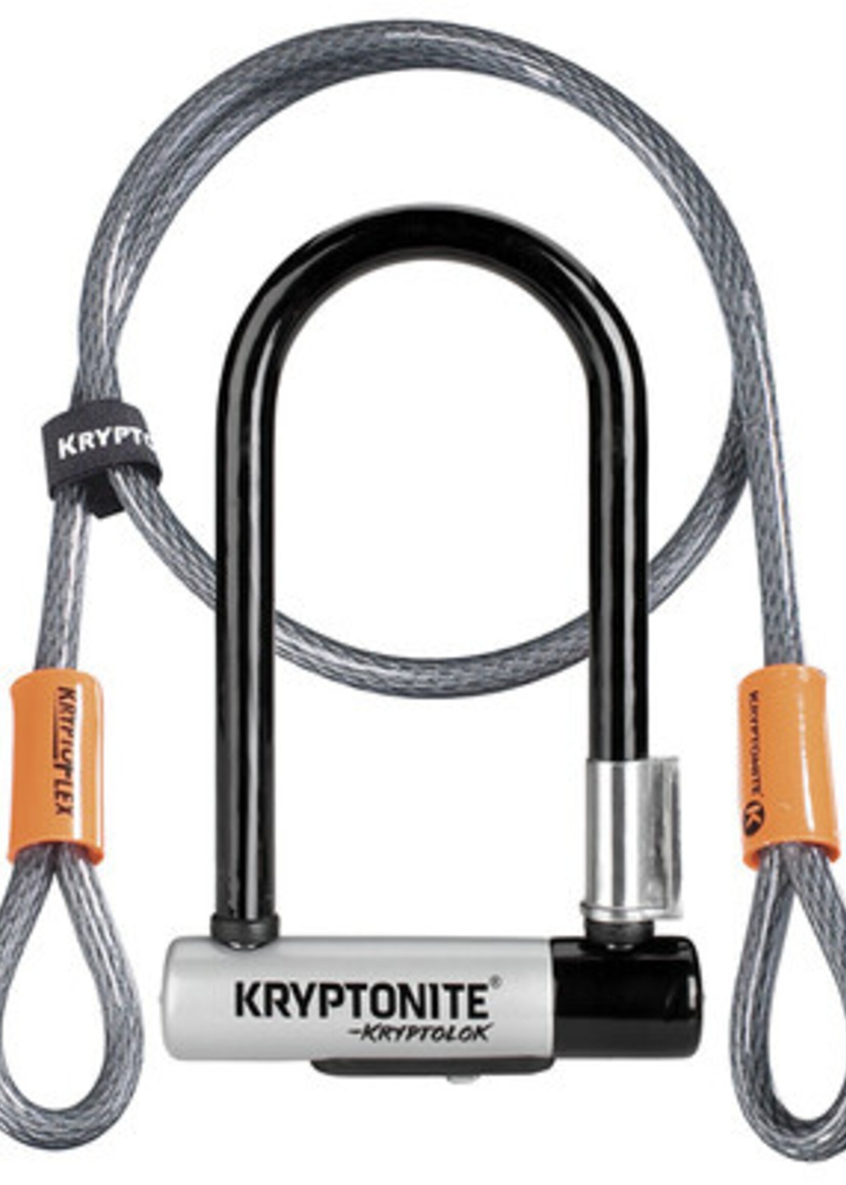 Cadenas en U avec cable Kryptolok Mini-7 - Noir