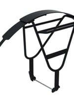 Toba - Roger The Messenger - Bike Rack with integrated Fender an U-Lock Carrier- Black