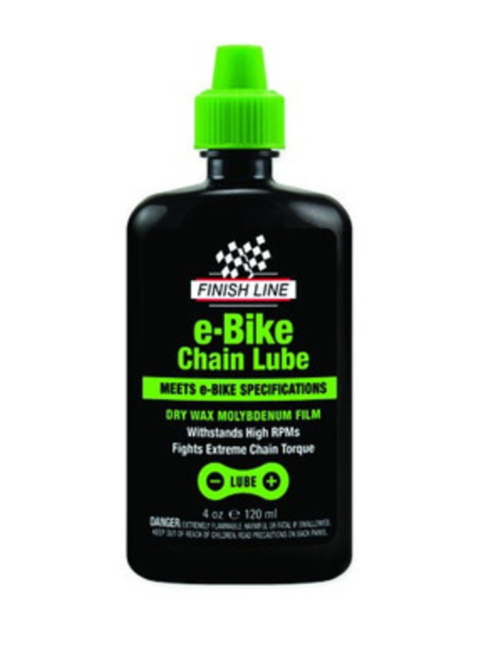 Lubrifiant pour chaine Finish Line e-Bike - 120ml / 4 oz