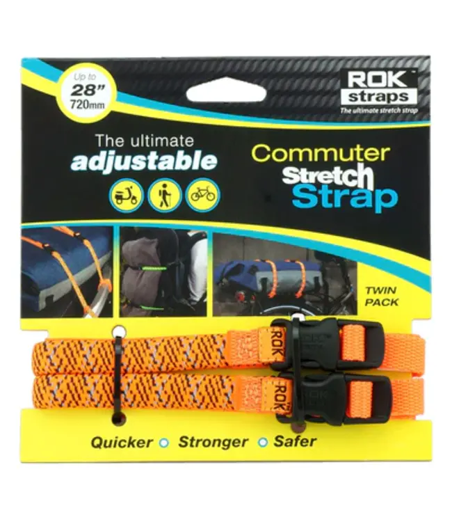 Rokstrap Commuter Strap 28" - Reflective Green or Orange