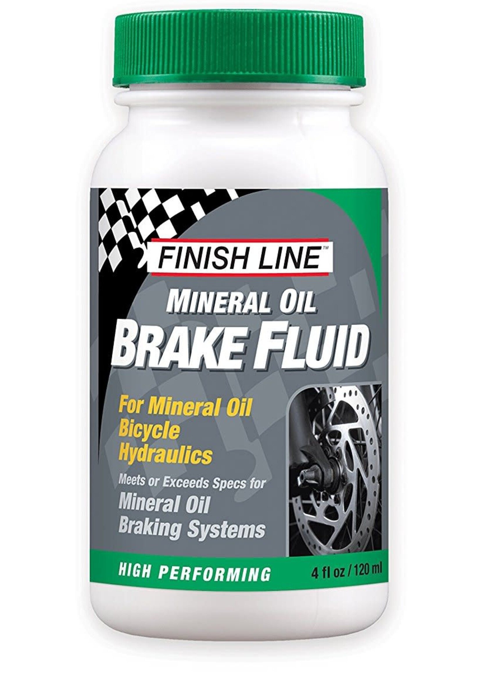 Finish Line Brake Fluid Mineral Oil - 120ml / 4oz