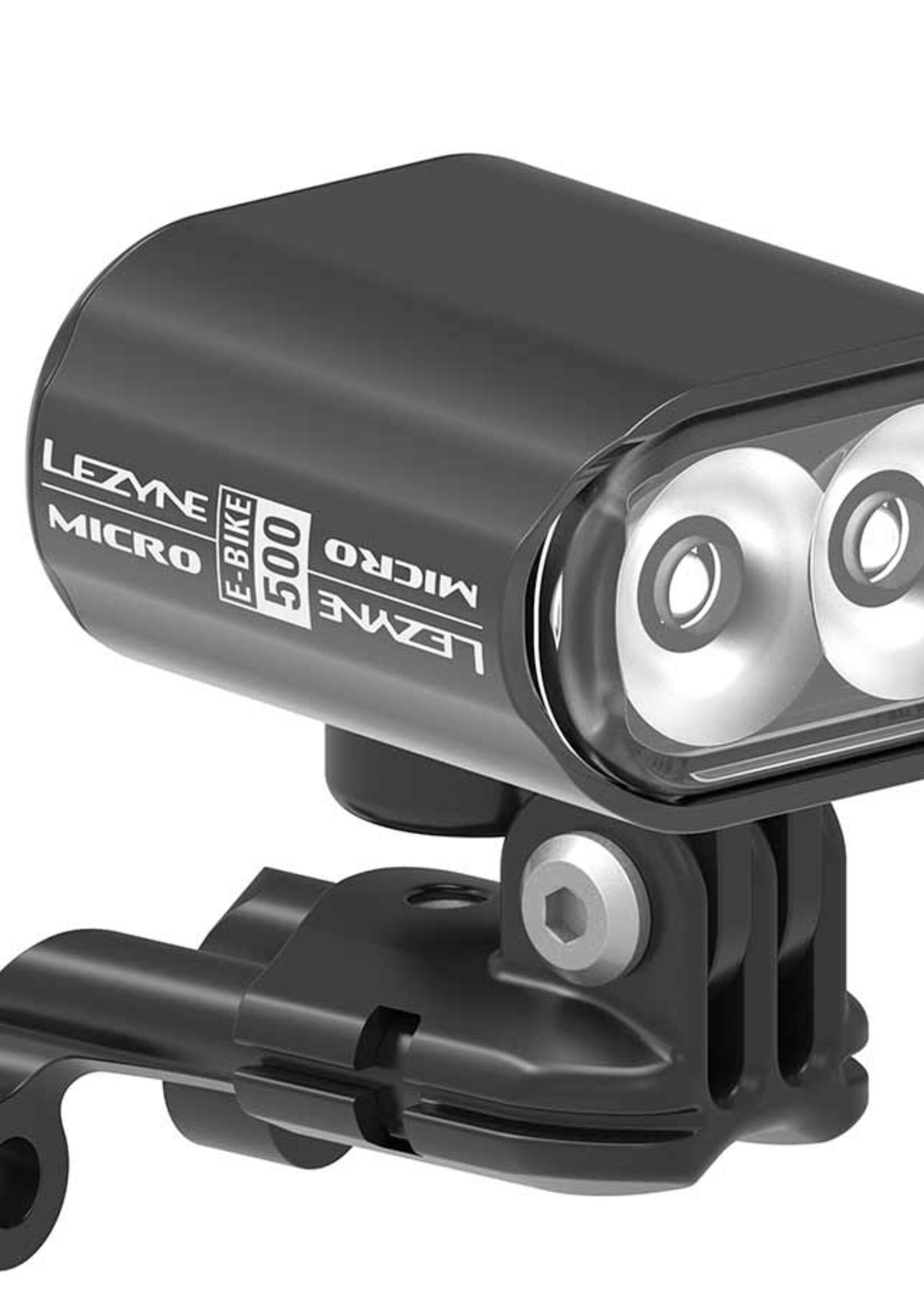 Phare avant Lezyne Micro Drive 500 lumens avec support Direct X-Lock pour velo eBike