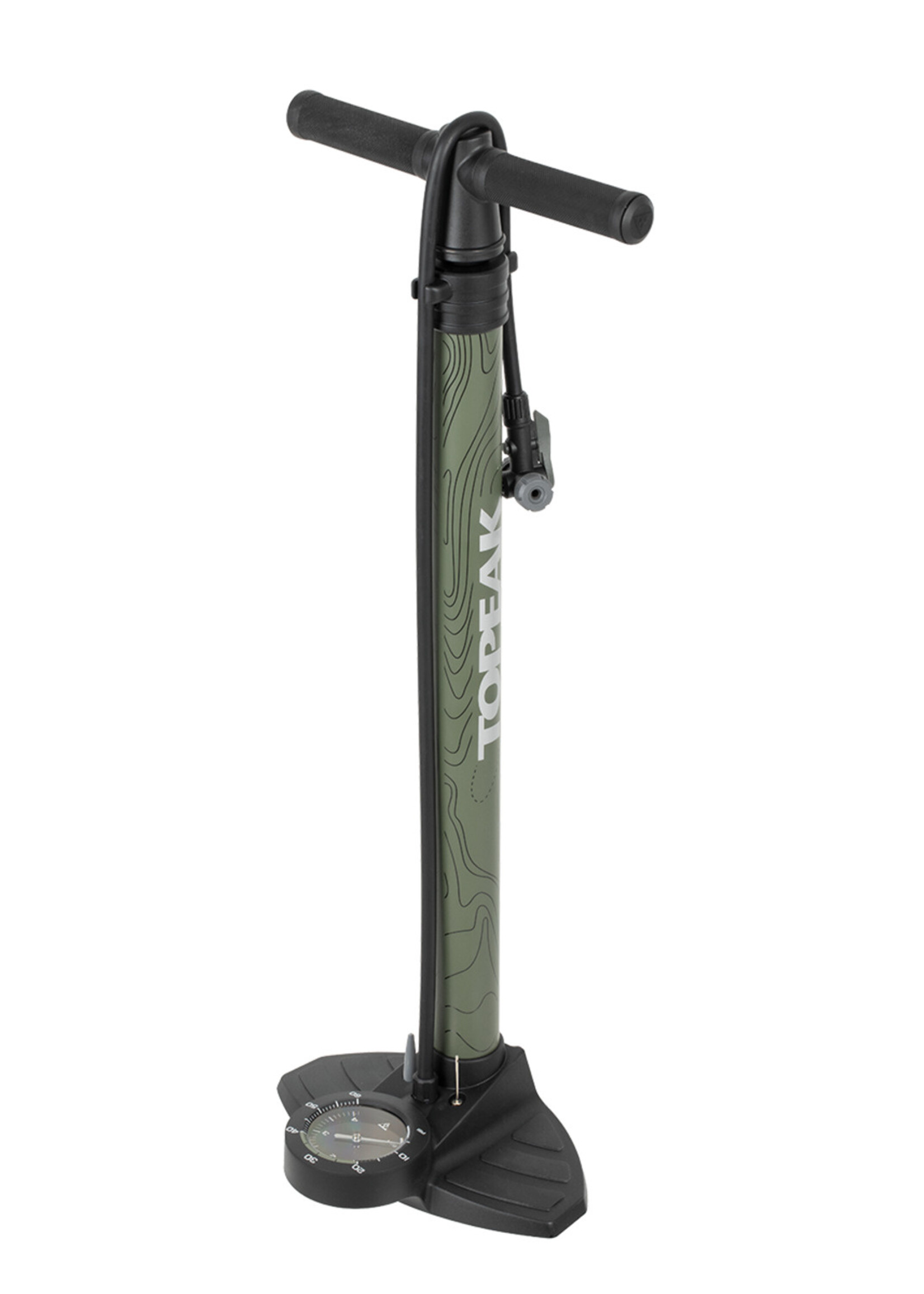 Pompe sur pied Topeak JoeBlow Mountain II 60psi - Vert