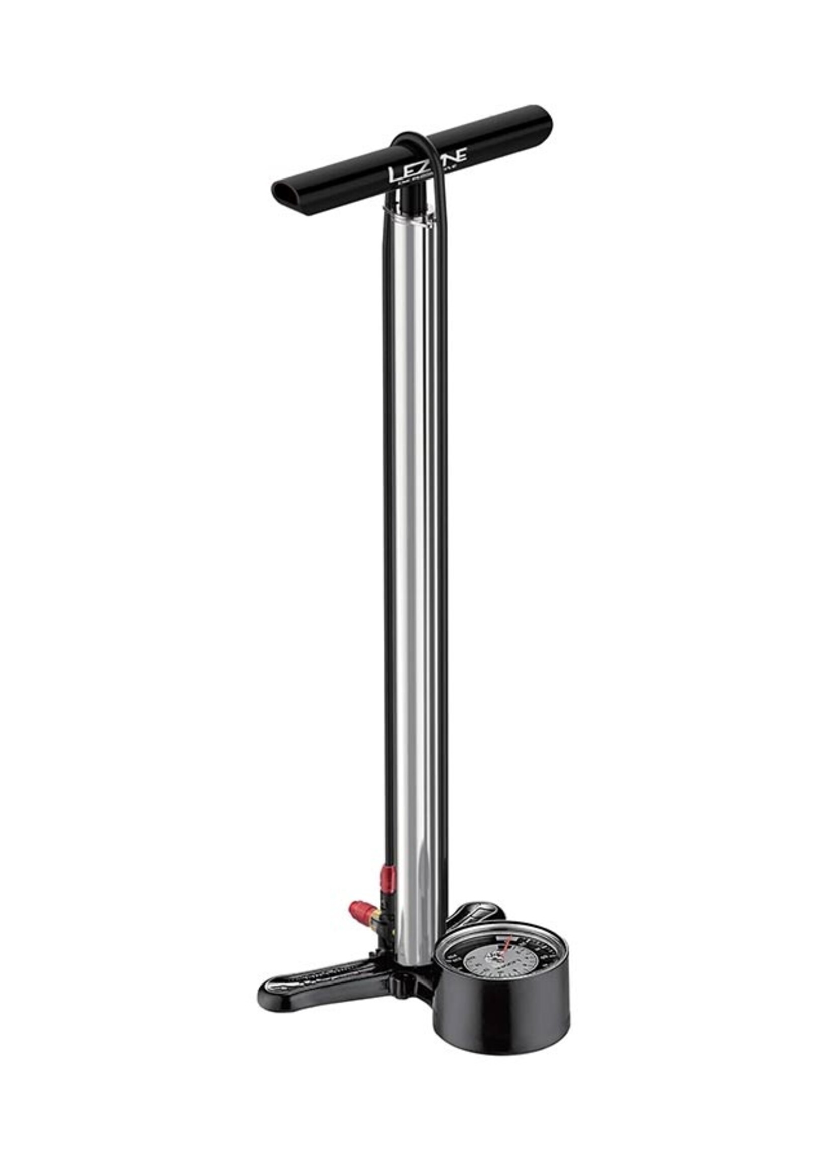 Lezyne CNC Floor Drive 3.5" Floor Pump ABS-1 Pro Chuck 220psi - Silver