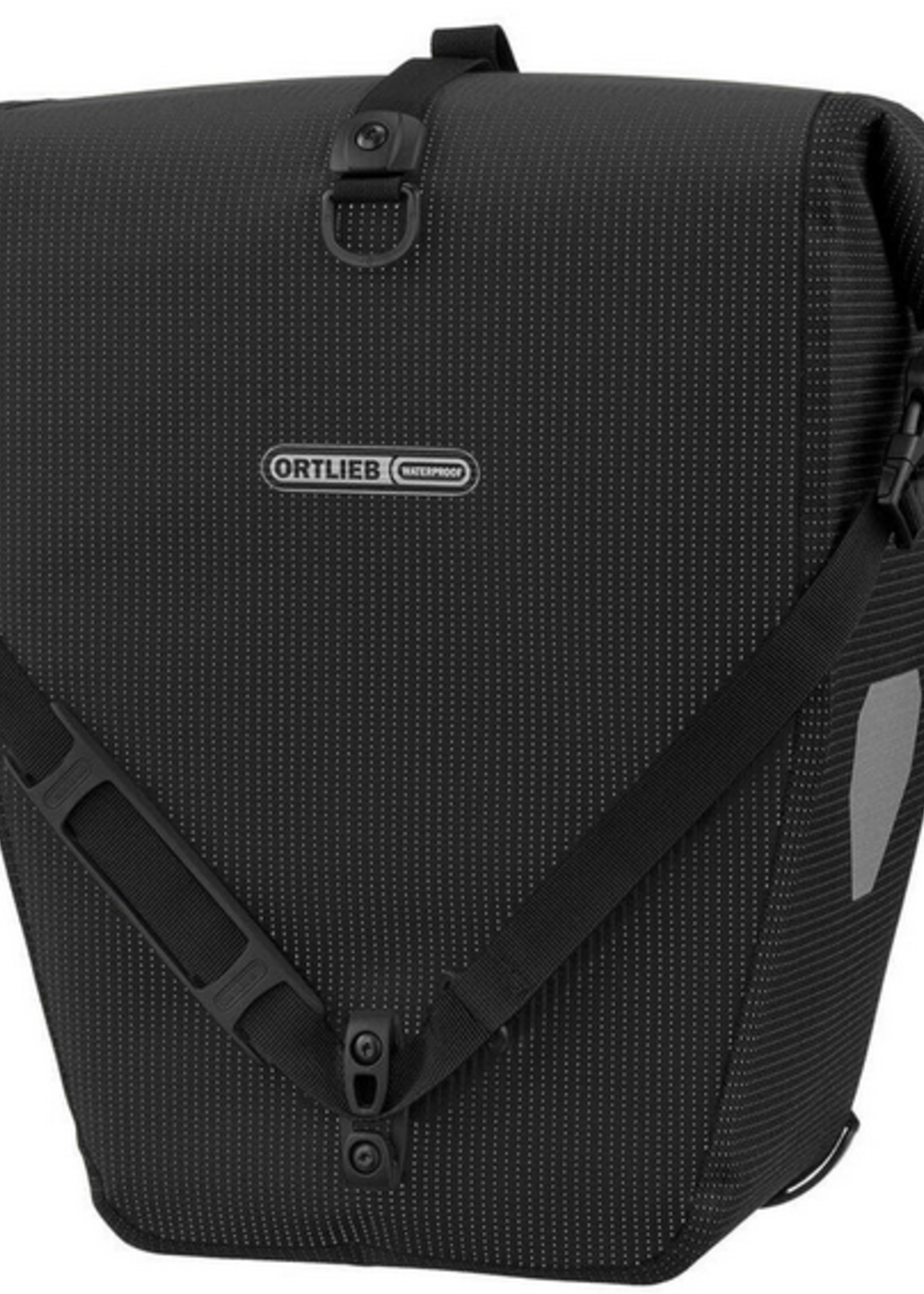 Ortlieb High Visibility Back-Roller GL2.1 Side Panier - 20L - Reflective Black