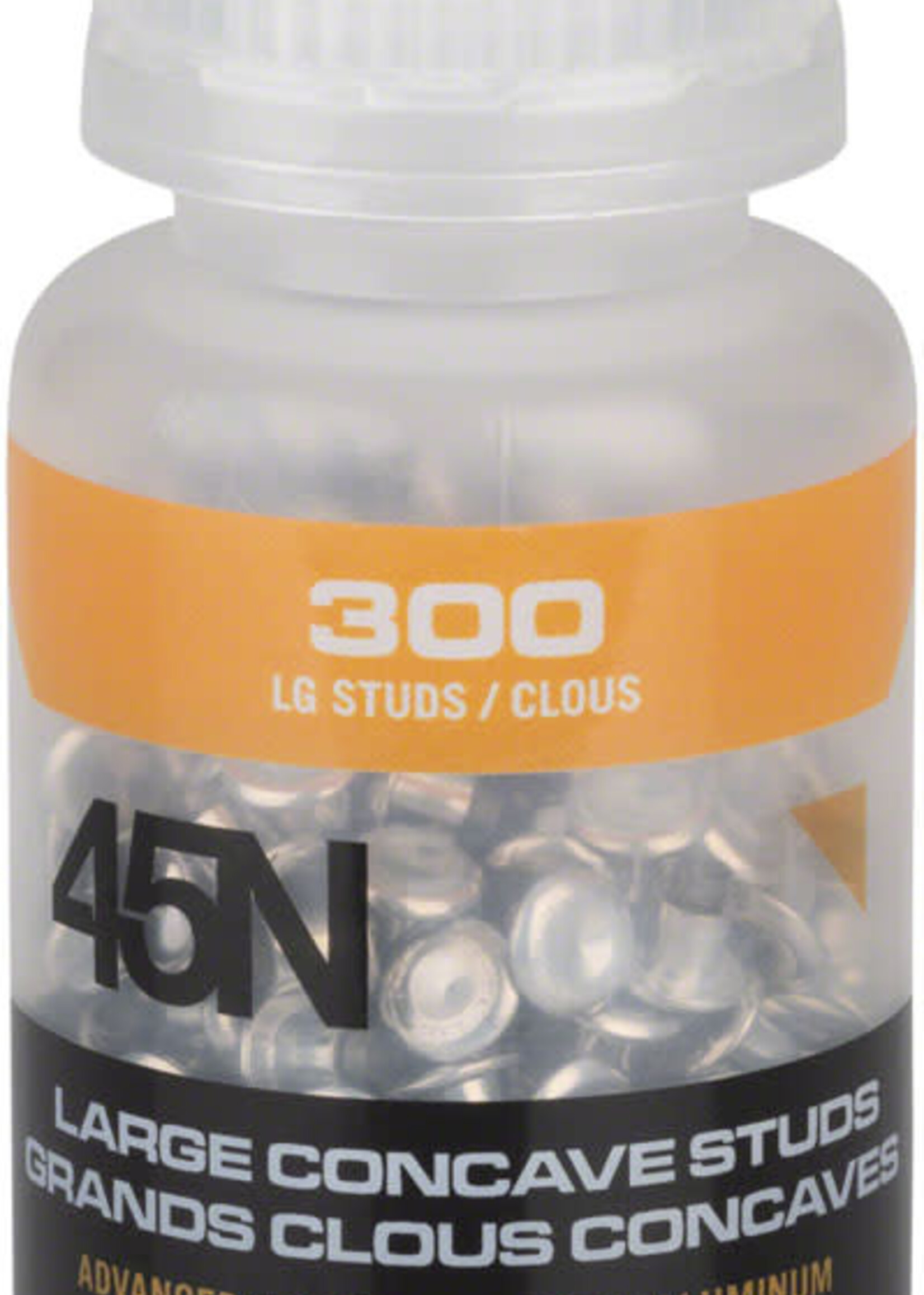 Set of 300 ''Large'' concave studs (alu / carbide) 45Nrth